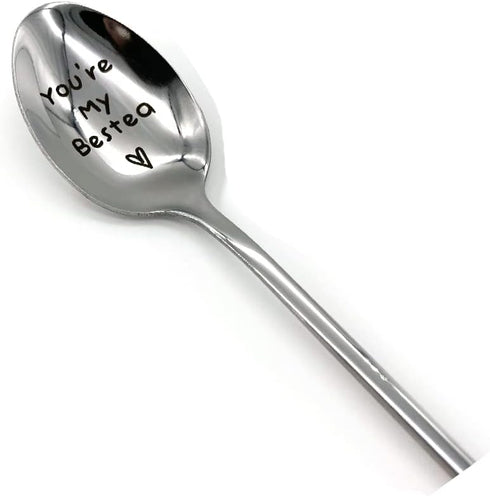 Best Friend Friendship Spoon Gift Christmas Gifts for Her Him You're My Bestea Spoon Funny Engraved Coffee Tea Spoons Coffee Tea Lovers Gifts for ...