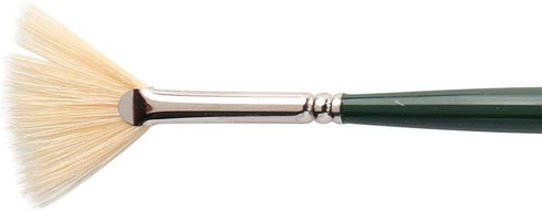 Winsor & Newton Winton Hog Bristle Brush-Fan #1, 1, Green...