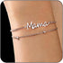 Mama Bracelets for Women 14K Gold Plated Dainty Mom bracelets Mother's Day for New Mom Women Mama Gifts...
