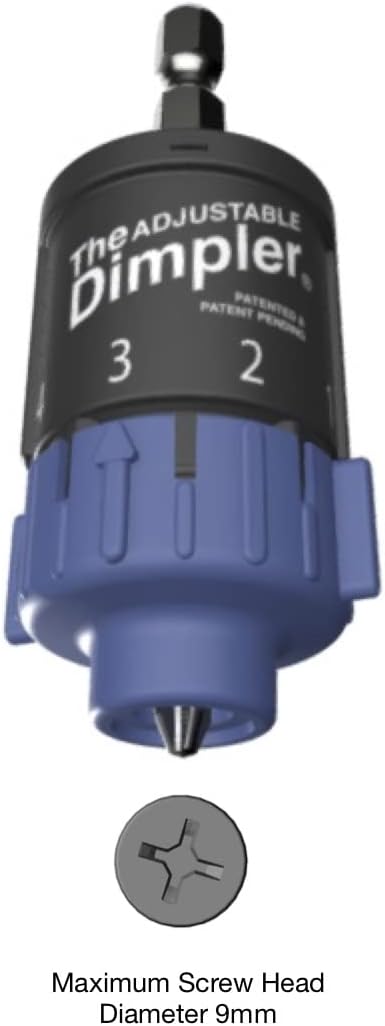 Adjustable DIMPLER ® Drywall Bit - Perfect for Converting Electric and Impact Drills into a Drywall and Deck Screw Gun holds the screw with a Powe...