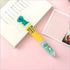 Shuttle Pens, 4Pcs 10 in 1 Multicolor Ballpoint Gel Pens with Animal Heads, 0.5mm Liquid Ink Pens, Ergonomic Grip, Gift for Office School Supplies...