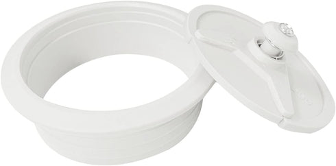 2PCS 60mm Desk Wire Cord Cable Grommets Hole Cover for Office PC Desk Cable Cord Organizer Plastic Cover, White...
