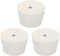 MECCANIXITY Rubber Tapered Plug 45mm to 56mm with Hole Test Tubes Bungs Stopper White for Lab Home 3 Pieces...