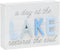 "A Day at the Lake Restores the Soul 3D Block Sign - Rustic Home Decor - Lake House Decor - Great Gift for Lake Lovers...