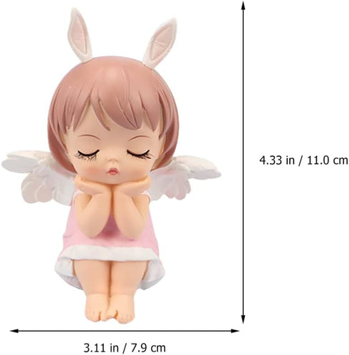 KESYOO Baby Doll Birthday Cupcake Topper Angels Figurine Prince Princess Doll Figures Miniature Resin Statue Ornament Car Ornaments Anniversary Br...