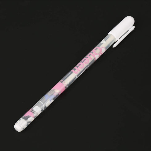 Jectse 4Pcs White Ink Gel Pen Set, 0.8mm Highlighter Marker White Ink Gel Pen,DIY Greeting Card White Ink Refills Neon Craft Doodling Pen,for Stud...