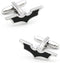 Bat Cuff Links Black Color Movie Superheroes Design Cufflinks with Gift Box...