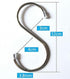GCA 10 Pack 304 Stainless Steel Heavy-Duty S Shaped Hooks Kitchen Pot Pan Hanger Clothes Storage Rack...