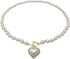 IMEGILO Pearl Necklaces for Women?6mm Faux Pearl Necklace?14K Gold Plated Heart Pearl Necklace,Fashion Accessories is Perfect for any Occasion It'...