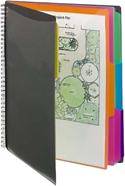 Smead 12 Pocket Poly Project Organizer, Letter Size, 1/3-Cut Tab, Gray with Bright Colors (89207)...