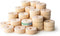 1 inch x 3/8 inch Flat Slab Wooden Toy Wheel, 1/4 inch Hole - Unfinished Blank | 50 Pack...