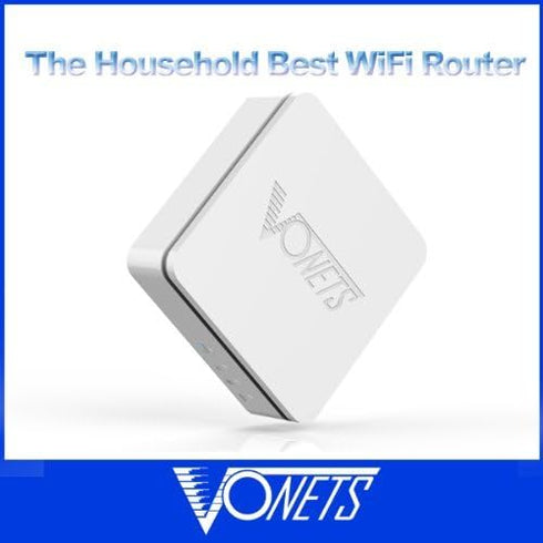 VONETS VAR11N-300 Portable WiFi Router 2.4GHz WiFi Bridge Wireless Repeater WiFi Hotspot to Ethernet WAN/LAN 2 RJ45 Ports(10/100Mbps) DC/USB Power...