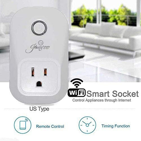 Smart Outlet Plug Jinvoo15A WiFi Socket Outlet Compatible with Amazon Alexa Echo and Google Home( 2 Pack )......