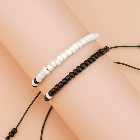 Pinky Promise Bracelet for Couples Fiance Gifts for Couple Bracelets for Boyfriend and Girlfriend Gf Gifts for Your Bf Mother Son Bracelets Set fo...