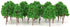 20pcs Model Trees Landscape 1:150 7.5cm Model Train Scenery Landscape N Scale...