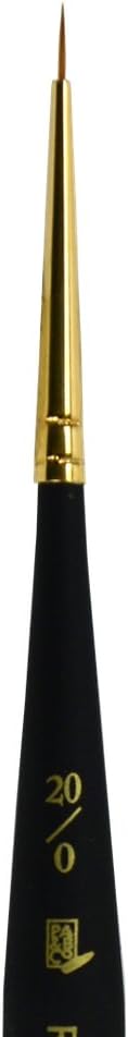 Princeton Mini-Detailer Paintbrush, Size 20/0 inch, Black...