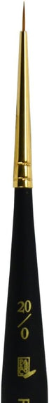 Princeton Mini-Detailer Paintbrush, Size 20/0 inch, Black...