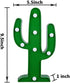 YiaMia LED Night Light LED Cactus Light Table Lamp Light for Kids' Room Bedroom Gift Party Home Decorations Green...