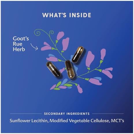 Motherlove Goat’s Rue (60 liquid caps) Lactation Supplement for Breast Tissue Development & Supporting Breast Milk Supply —Non-GMO, Organic Herbs,...