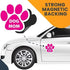 Magnet Me Up: Dog Mom Pink Pawprint Magnet Decal - 5 Inch - Heavy-Duty Automotive Magnet - Show Your Love for Dogs - Perfect for Cars, Trucks, SUV...