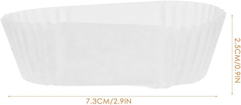 Boat Shape Paper Cups 1000 Pcs Small Baking Cups Oval Cake Paper Tray Boat Paper Baking Cups Loaf Bread Baking Liners Cupcake Liners for Muffins C...