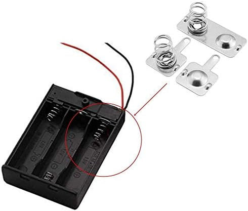 12Pairs Battery Springs AAA Battery Negative to Positive Conversion Spring Contact Nickle Plated 9x9mm...