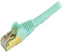 StarTech.com 2ft CAT6a Ethernet Cable - 10 Gigabit Shielded Snagless RJ45 100W PoE Patch Cord - 10GbE STP Network Cable w/Strain Relief - Aqua Flu...