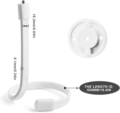 Flexible Baby Monitor Mount for TP-Link Tapo C200/C210/C220/C225, Kasa Security Camera EC70/EC71/KC410S, Easy to Install, Without Tools or Wall Da...