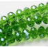 80Pcs 6mm Green Bicone Cryctal Glass Beads Briolette Rondelle Beads Faceted Spacer Beads for Jewelry Bracelet Making Beading Supplies Beads and Be...