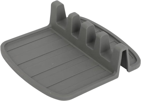 Lily's Home Large Silicone Spoon Rest for Stove Top with Drip Pad, Kitchen Utensil Spoon Holder for Grill Utensils, Spatula, Tongs, Ladles, BPA-Fr...