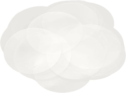 Mrisata Badge Protective Film Badge Button Film Badge Maker Film Plastic Circle Mylars 200 Sheets Transparent Badge Film Clear PVC Multi Purpose B...