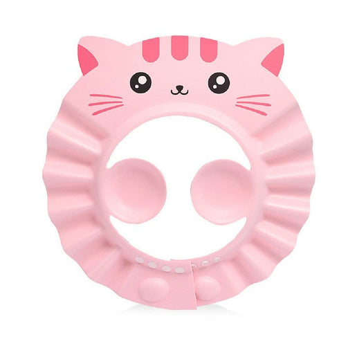 ITODA Baby Bath Shampoo Cap with Ear Protection Safe Bathing Visor Hat Soft Shower Wash Hair Adjustable Portable Shield for Children Kids...