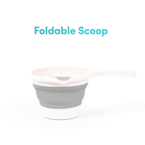 Collapsible Baby Rinse Cup - Lightweight Water Container, Foldable Scoop, Space-Saving Bathing Solution for Babies and Toddlers...
