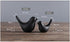 NWFashion Ceramic Animal Figurines Modern Style Birds Decorative Ornaments Desktop Display (Black Bird)...