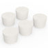 Solid Rubber Stoppers, (5 Pack) 9# White Tapered Lab Seal Rubber Stopper...