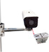 Universal Wall Pole Joint Mount Adaptor, Universal CCTV Camera Mount Bracket Adjustable Extension Adapter for CCTV Surveillance Camera (2D Stainle...