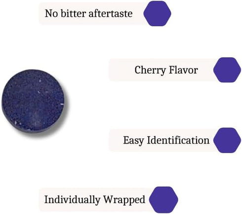 Dental Disclosing Tablets for Kids and Adults - Individually Wrapped Plaque Disclosing Tablets for Teeth, Safe & Effective Two-Tone Dental Cleanin...