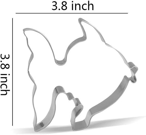 3.8 inch Fish Cookie Cutter - Stainless Steel...