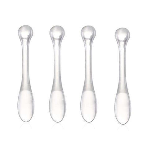10 Pcs Transparent Acrylic Makeup Sticks Mud Mixing Tool Mask Spatula DIY Face Beauty Makeup Tool Portable Mask Stick Cosmetic Mask Spoon Spatulas...