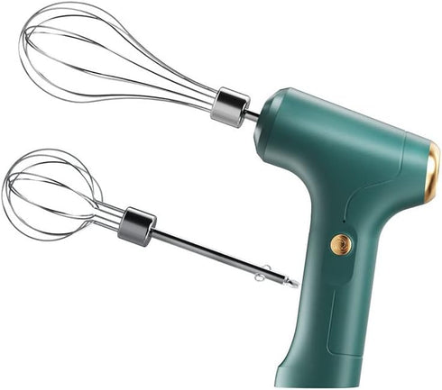 Electric Handheld Mixer with 2 Stirring Rods Household Electric Egg Beater 3 Speed Modes for Whipping Mixing Pudding Cookies Cakes Batters USB Rec...