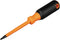 Klein Tools 6884INS Insulated Screwdriver, 1000V #1 Square Tip Screwdriver with 4-Inch Shank, Tip-Ident, Cushion-Grip Handle...
