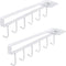Art Secret 6-Hook Under Cabinet Mug Hanger (c- 2pcs White)...