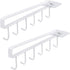 Art Secret 6-Hook Under Cabinet Mug Hanger (c- 2pcs White)...