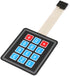 10Pcs 3 x 4 Matrix Array Membrane Switch 69.2*76.9mm Keypad Keyboard 3x4 12 Key Matrix Array Membrane Switch Microcontroller Extended Keyboard 7Pi...