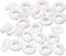 Mesee 100Pcs Double Sided Rubber Grommet Kit, 10mm Inner Dia Oil Resistant Armature Electrical Wire Grommets O Ring Hole Plug Washer White Rubber ...