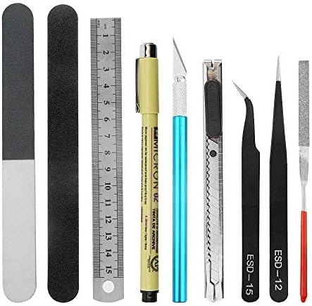 XINGYHENG 12Pcs Modeler Basic Tools Craft Set Gundam Model Tools Kit Hobby Building Tool Kit for Model Assemble Building Repairing and Fixing DIY ...
