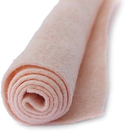 Wheat Field - Heathered Pinkish-Off White - Wool Felt Oversized Sheet - 35% Wool Blend - 1 12x18 inch Sheet...