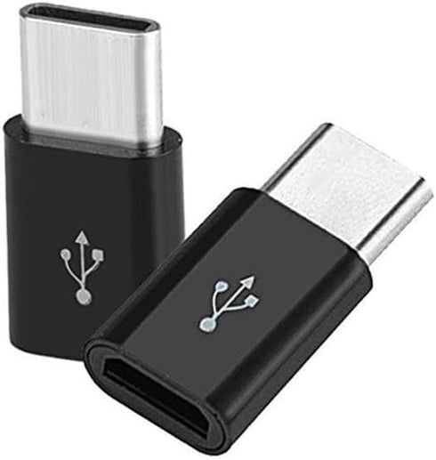 4Pack Micro USB to USB C Adapter, USB Micro Female to USB c Male Type C Compatible with Samsung Galaxy S23 S22 S21 Plus Ultra, Google Pixel 7a 7 6...