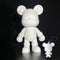 Coniuty DIY Fluid Bear + Bear Keychain Painting Set, Teddy Bear Figure for Creative Fluid Art and Home Decoration (9 Inch, Blank Mold)...
