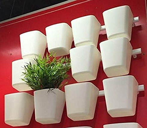 5pcs Hanging Cup Holder,Rolling Cart Accessories Utility cart Accessories Hanging Bins,Hanging Flower Pots,Space Saver,Storage Bucket Desktop Cont...